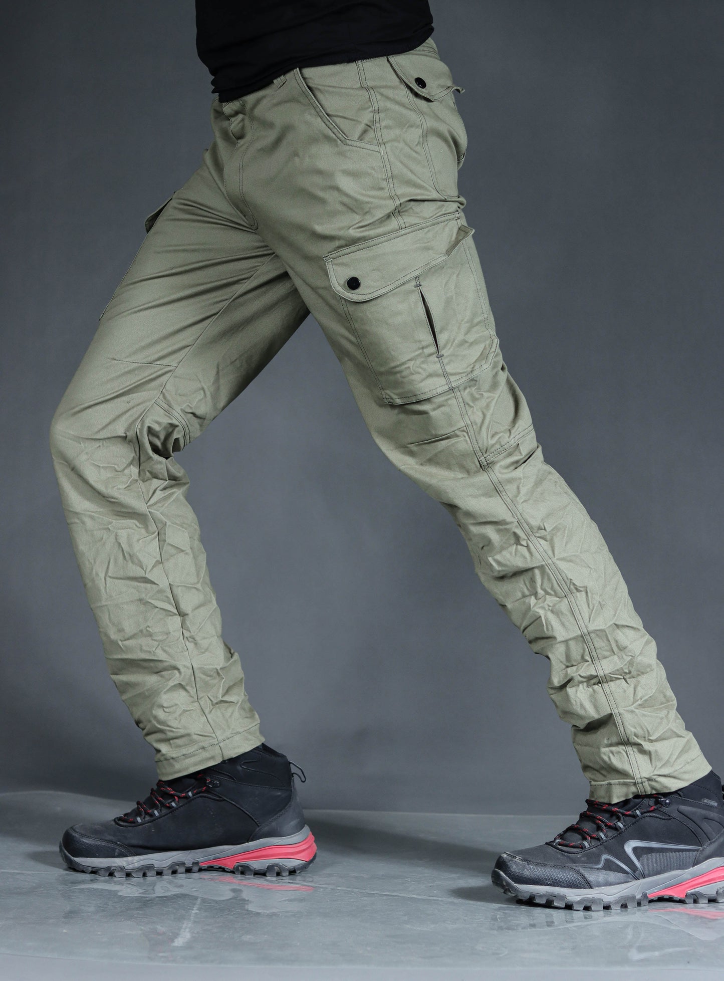 Walkoutwear Style-11 Cargo Convertible For Men (Pista-Green)