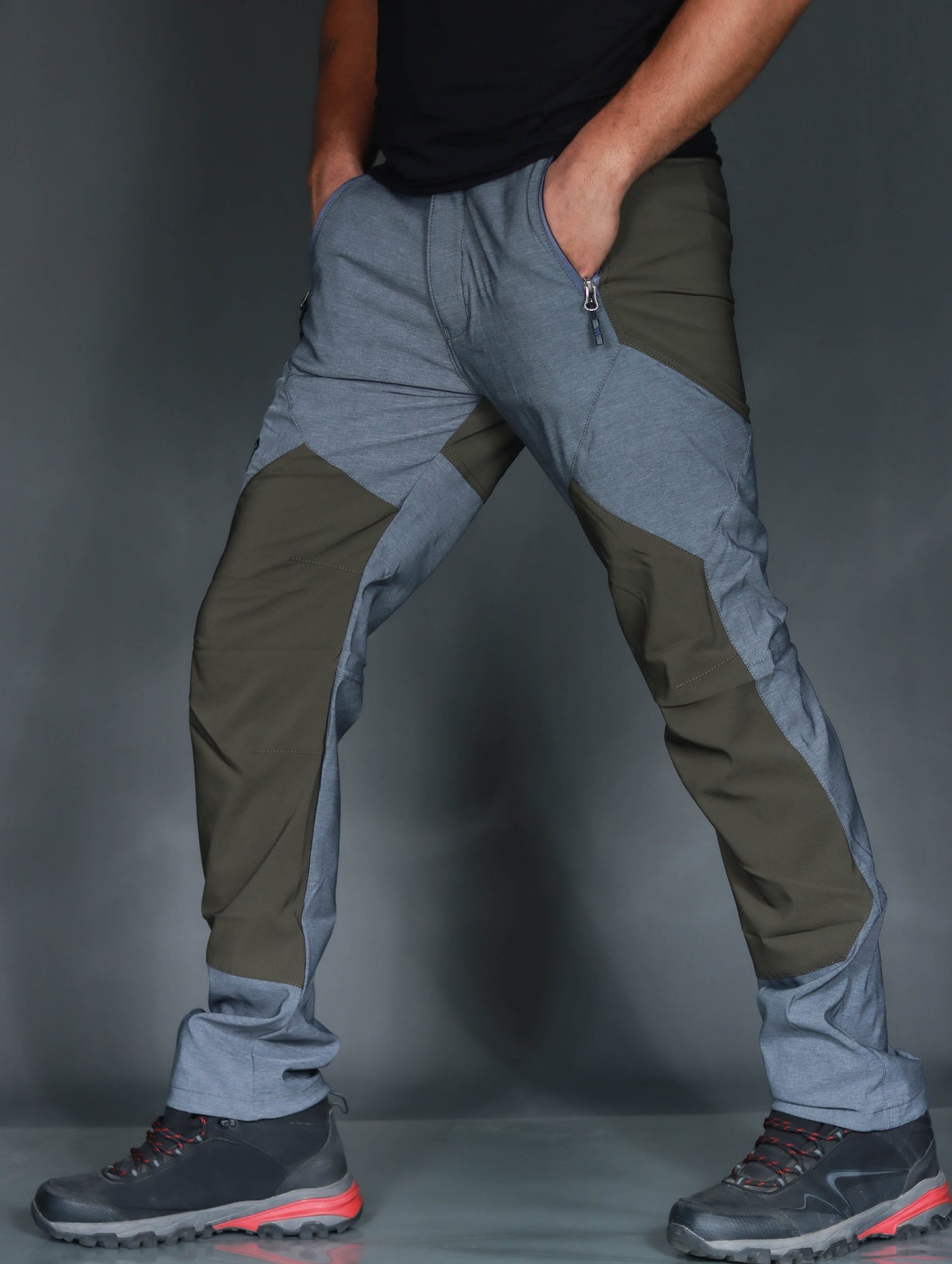 Walkoutwear Style-1 Summer Trek Pant (Green/Melange)