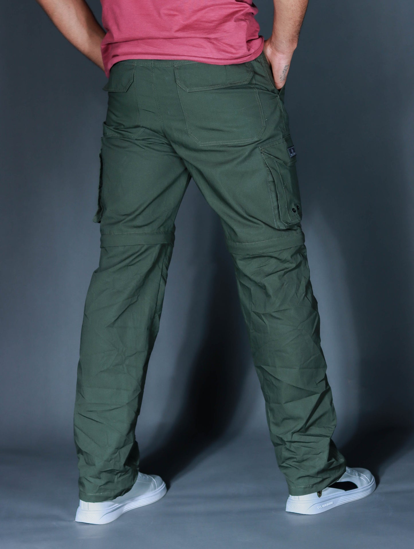 Walkoutwear Style -23 Convertible Cargo For Men (Green)