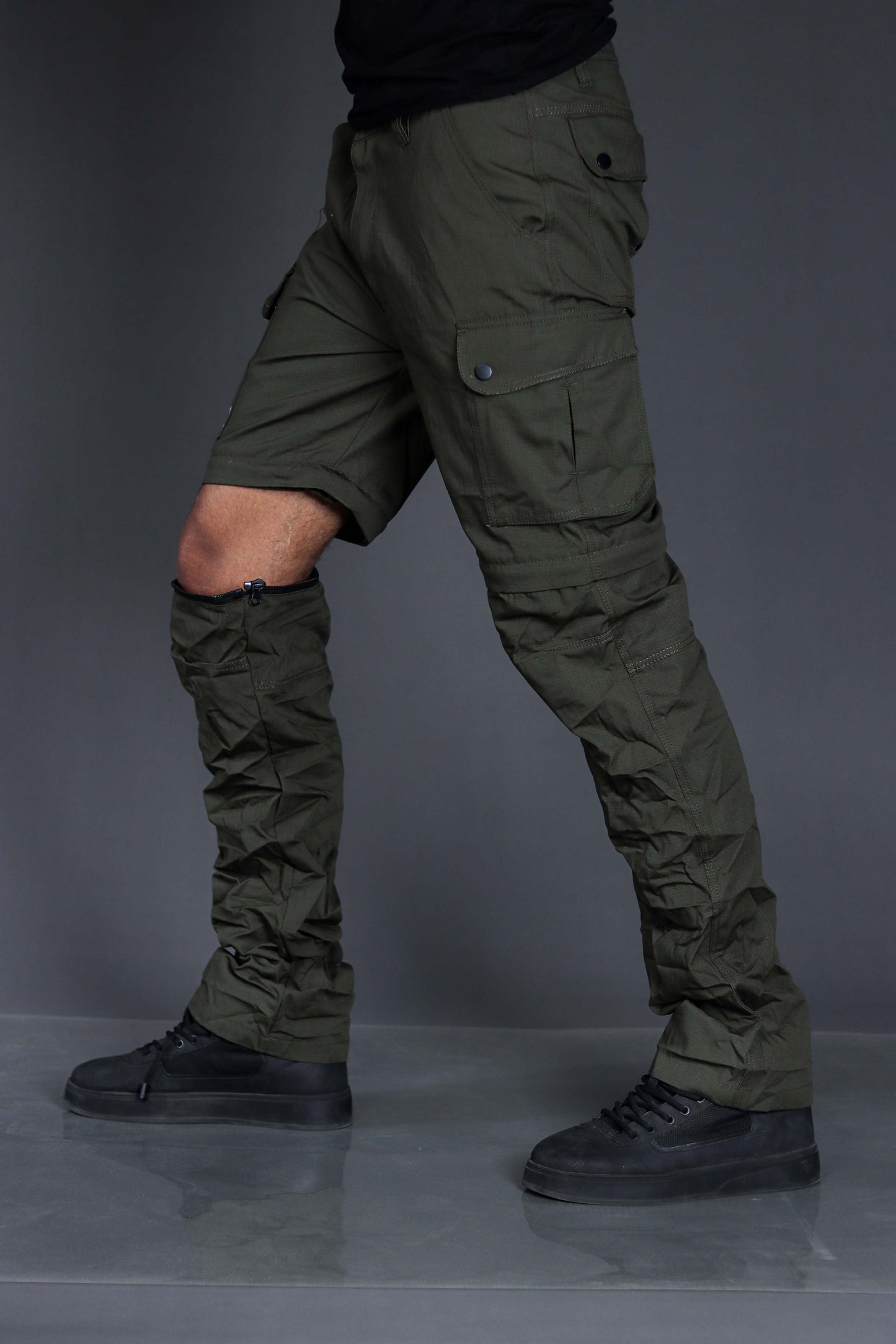 Walkoutwear Style-11 Convertible Cargo For Men (Green)