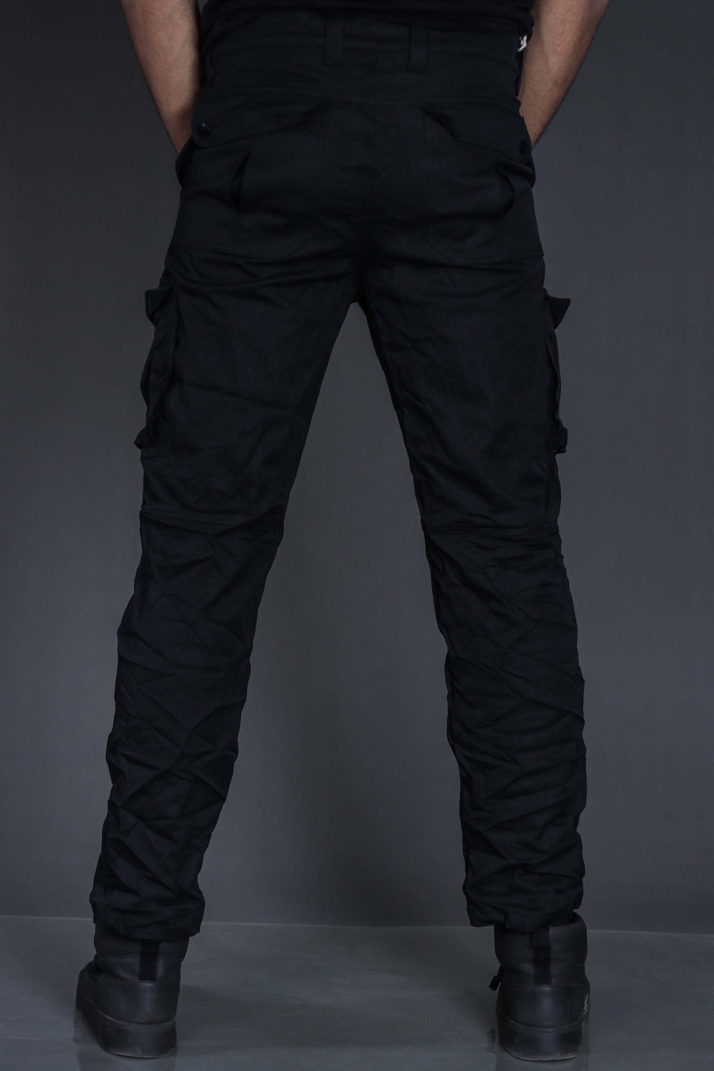 Walkoutwear Style-11 Stretchable Cargo For Men (Black)